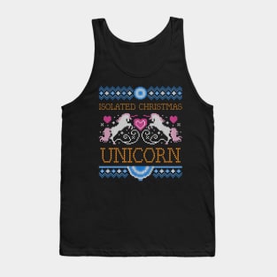 isolated christmas unicorn Tank Top